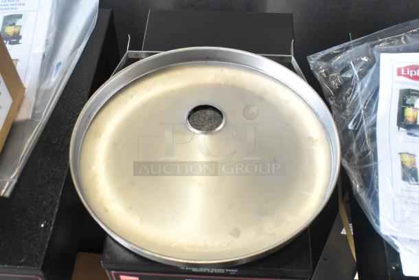 Brand new Cecilware LTB-105-1R metal iced tea machine with poly brew basket, 120V, 1 Phase, scratch and dent condition.