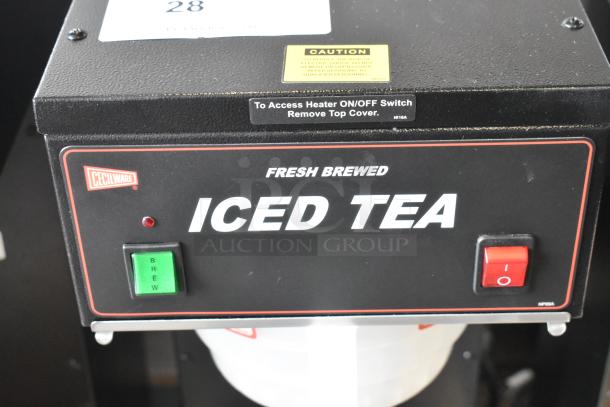 BRAND NEW Cecilware LTB-105-1R countertop iced tea machine. Features poly brew basket. 120V, 1 phase. Scratch and dent condition.