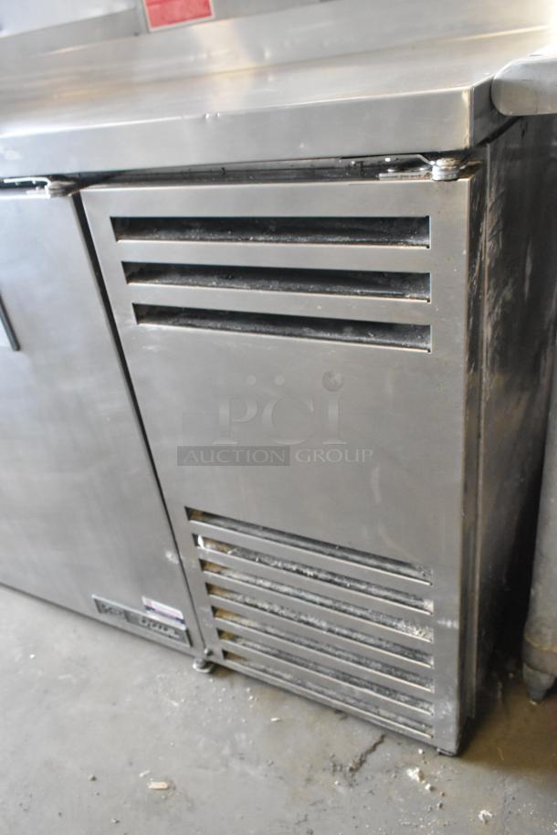 2023 True TWT-60-32F-HC stainless steel commercial 2-door work top freezer, 115 volts, 1 phase, sturdy and sleek design.
