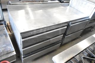 Silver King SKF72D stainless steel commercial freezer, 5 drawers, work top, 115V, 1 phase, excellent condition.