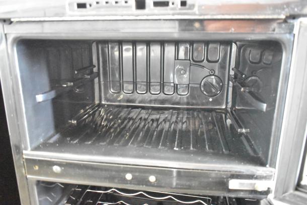 Avanti WC330DZB mini cooler with freezer, black interior, metal construction, thermostat control visible, 115V, 1 Phase.