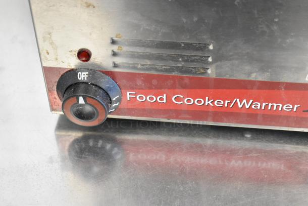 Avantco 177W50CKR stainless steel commercial food warmer, countertop model with 3 drop-ins, 120V, 1 phase, used condition.