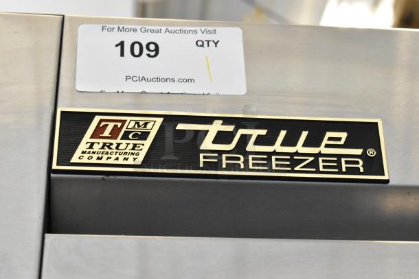 True T-19F Stainless Steel Commercial Freezer, single door, 115V, 1 phase, True Manufacturing Company logo visible.