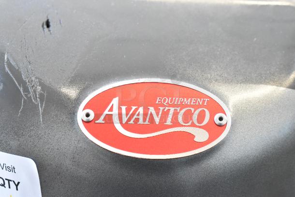 Avantco MX40H metal commercial dough mixer with visible red Avantco label, featuring a stainless steel bowl.
