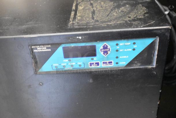 2 Ice Qube IQ1800VS Vertical Slimline Air Conditioners, 120V, 1 Phase. Control panel with programming instructions visible.