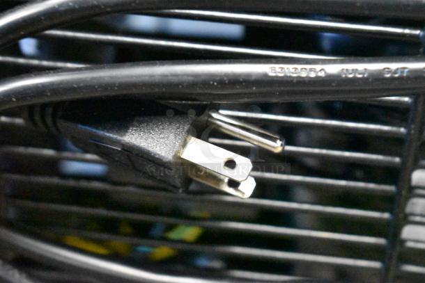 Brand new KoolMore KM-MDR-1D-6C cooler plug close-up, showing standard three-prong connector for 115V, 1 phase.