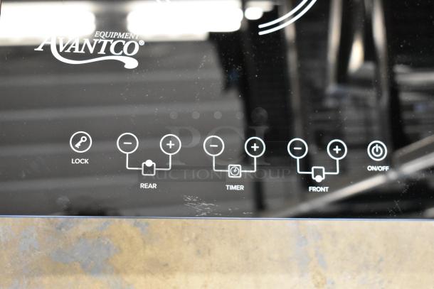 BRAND NEW Avantco 177ID18DB double induction range; sleek controls for lock, timer, front/rear heat; 2024 model. Scratch and dent.