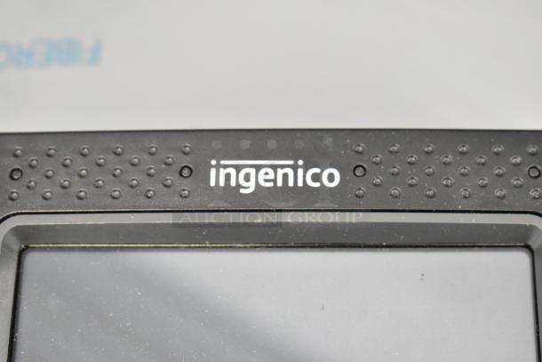 Ingenico iSC Touch 250 credit card reader, visible branding. Condition appears used. Part of a lot with 8 items.