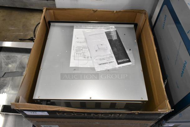 Brand new, scratch and dent KoolMore KM-CWO24-AFSS 24" speed oven in box, includes user manual.
