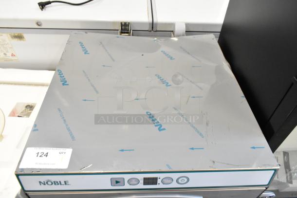 Noble 495HTUC24 stainless steel undercounter dishwasher, brand new with scratches and dents, includes booster heater.