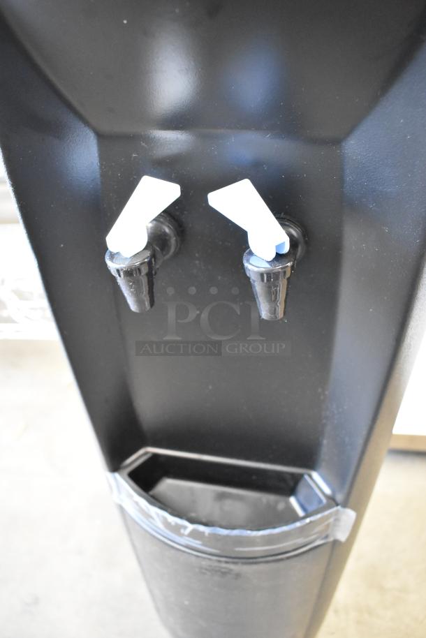 BRAND NEW Oasis QBPD1SK Floor Water Cooler Base, black, dual spigots, 115 Volts, 1 Phase, minor scratches.