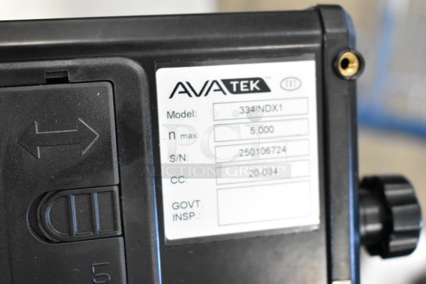 Brand new AvaTek 334BS150TX digital receiving bench scale with tower display, 150 lb capacity, minor scratches.