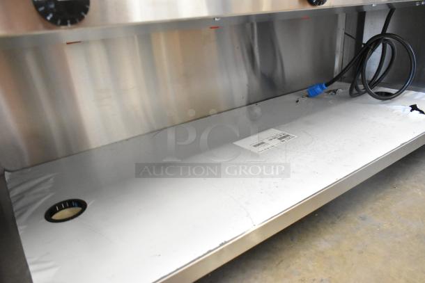 Advance Tabco SW-4E-240-BS stainless steel hot food table, four pan capacity, enclosed base, electric, 208/240V, 1 phase.