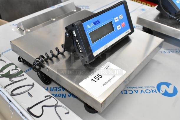 AvaTek 334RS400, 400 lb. digital receiving scale, brand new, with remote display. Scratch and dent condition. Model seen with tags.