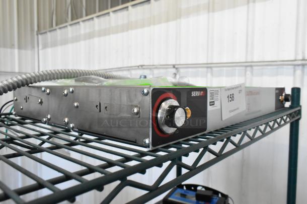 BRAND NEW 2024 ServIt 423SW24INHDBLA 24" Double Strip Warmer, dual adjustable controls, 120V, 1 phase, scratch and dent condition.