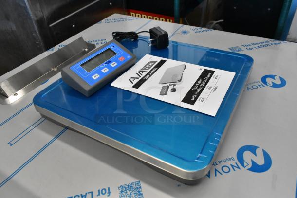 AvaTek 334PZ60 60 lb. pizza scale with wireless digital display, brand new, includes user manual and power adapter.