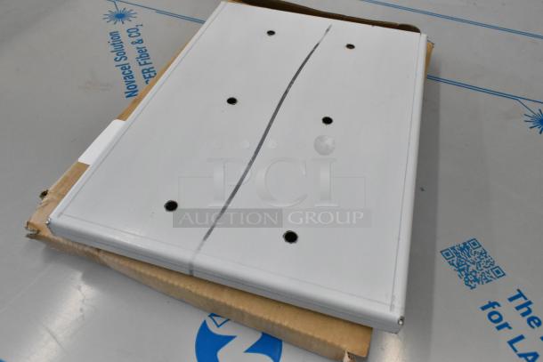 BRAND NEW SCRATCH AND DENT! Garde 181BRKTFF wall mount bracket for French fry cutter, minor scratches visible, white.