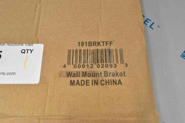 Brand new Garde 181BRKTFF French fry cutter wall mount bracket, slight scratch and dent, labeled "Made in China".