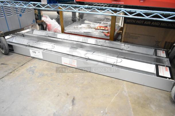 ServIt 423SW48INHDBLA 48" Double Strip Warmer, brand new scratch and dent, dual controls, 120V, 1 Phase.