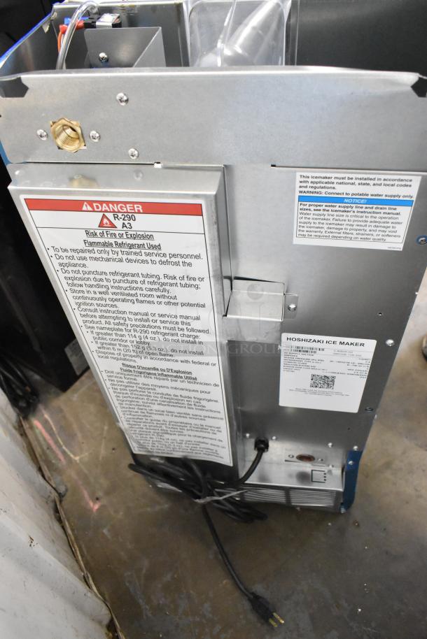BRAND NEW SCRATCH AND DENT 2025 Hoshizaki C-80BAK-AD stainless steel undercounter ice machine, 27 lb. bin, R-290 refrigerant.