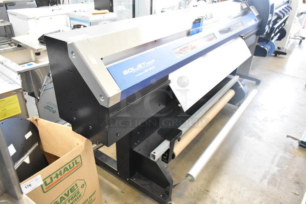 Soljet Pro III XC-540 large format printer on casters, floor style, 100-120 volts, 1 phase. Model label visible. Good condition.