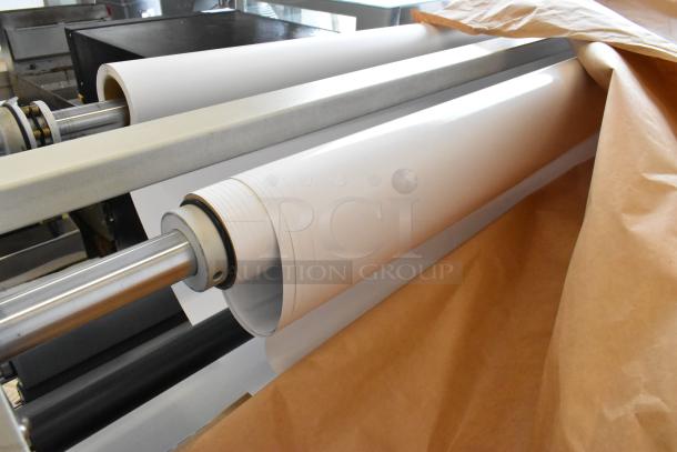 GBC GBC3064WF large format printer, floor style, 220V, 1 phase. Features sturdy rollers and new paper roll.