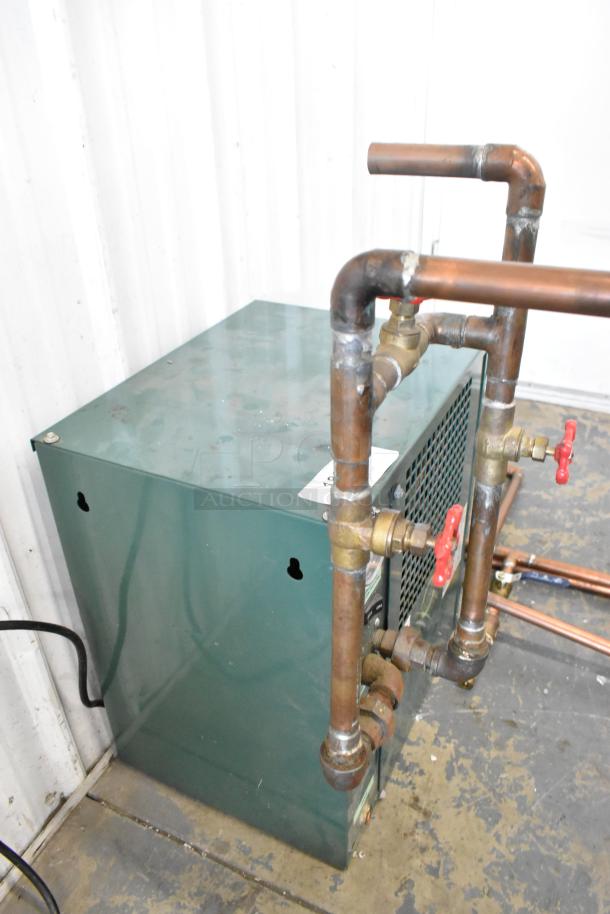 Macair HX25A-1 metal refrigerated air dryer, 115V, 1 phase, with visible copper pipes in used condition.