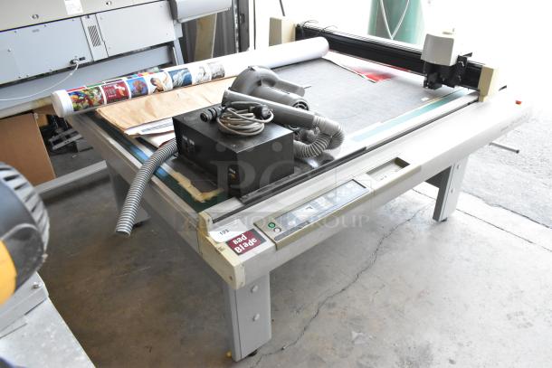 Mimaki CF-0912-2 Flatbed Cutter, industrial tabletop model, includes visible control panel, in used condition.