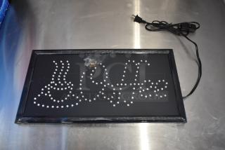 Coffee Light Up Sign.