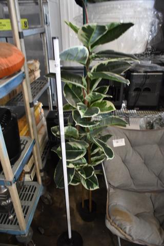 2 Various Items Including Fake Tree and EdiShine Floor Lamp Light. 2 Times Your Bid!