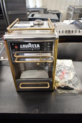 LavAzza Espresso Paint Matinee Metal Commercial Countertop Single Group Espresso Machine. 115 Volts, 1 Phase.