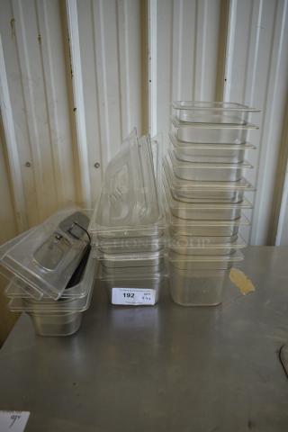 ALL ONE MONEY! Lot of Various Clear Poly Drop In Bins.