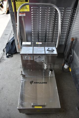2024 Fryclone 259OFM55 Stainless Steel Commercial 55 Pound Fryer Oil Filter on Commercial Casters. 120 Volts, 1 Phase.