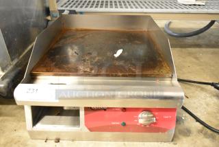 Avantco Stainless Steel Countertop Flat Top Griddle. 120 Volts, 1 Phase.