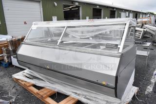 Custom Deli's Equipment ILW8 Metal Commercial Heated Display Case Merchandiser. 120/208 Volts,, 3 Phase.
