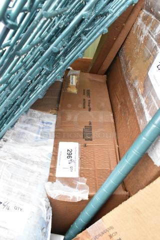 BRAND NEW SCRATCH AND DENT! Regency 600TB2418G 24" x 18" 18-Gauge 304 Stainless Steel Equipment Filler Table with Backsplash and Galvanized Undershelf.