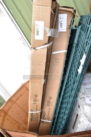 BRAND NEW SCRATCH AND DENT! Regency 460EGSC1848 NSF Green Wire Security Cage - 18" x 48" x 61"