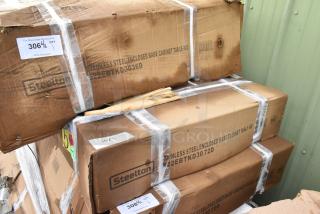 BRAND NEW SCRATCH AND DENT! Steelton 522EBTKD3072D 30" x 72" 16 Gauge Type 430 Stainless Steel Enclosed Base Sliding Door Table