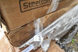 BRAND NEW SCRATCH AND DENT! Steelton 522EBTKD3072D 30" x 72" 16 Gauge Type 430 Stainless Steel Enclosed Base Sliding Door Table