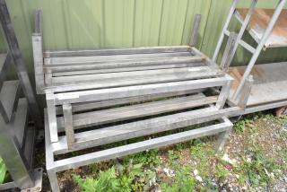 4 Various Metal Dunnage Racks. 4 Times Your Bid!