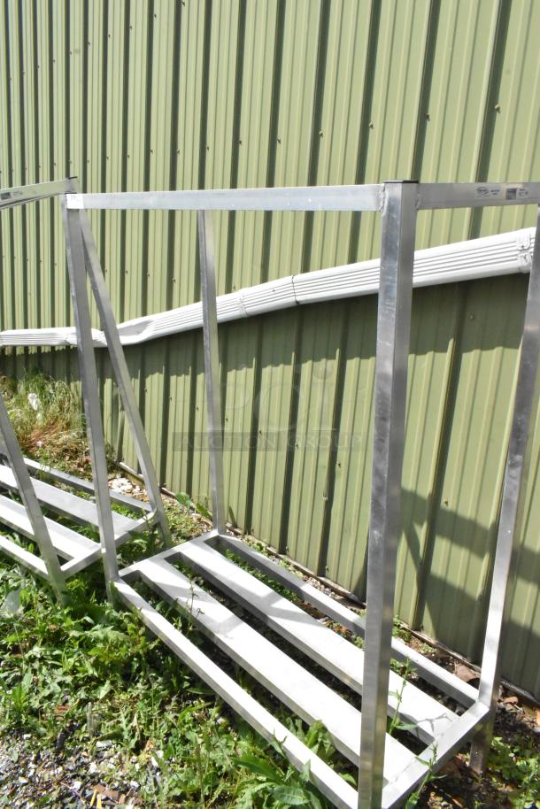 2 Metal 2 Tier Dunnage Style Shelving Units. 2 Times Your Bid! - Image 2 of 8