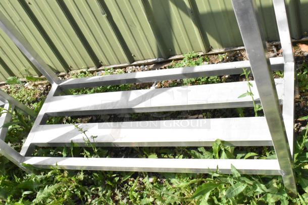2 Metal 2 Tier Dunnage Style Shelving Units. 2 Times Your Bid! - Image 3 of 8