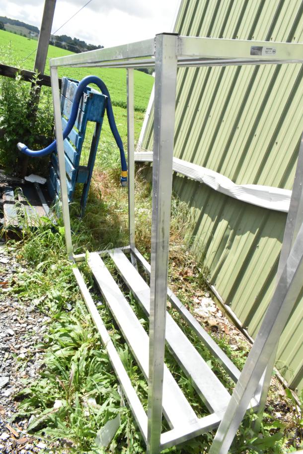 2 Metal 2 Tier Dunnage Style Shelving Units. 2 Times Your Bid! - Image 6 of 8