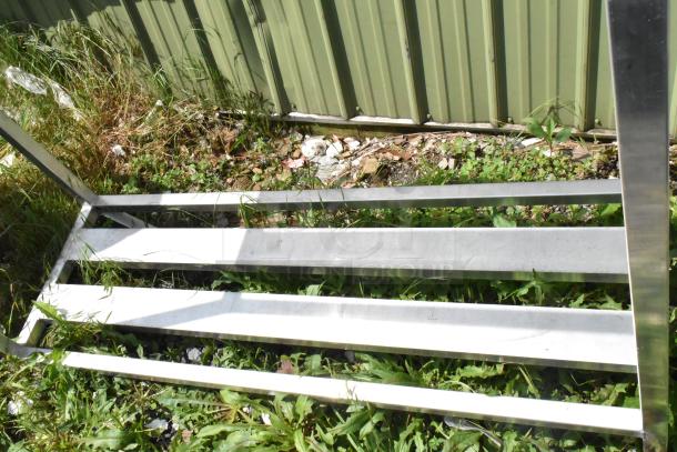 2 Metal 2 Tier Dunnage Style Shelving Units. 2 Times Your Bid! - Image 7 of 8