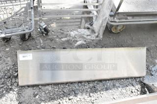 Stainless Steel Wall Mount Shelf.