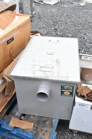BRAND NEW SCRATCH AND DENT! Regency 600GT20 40 lb. 20 GPM Grease Trap with 3" Non-Threaded Connections