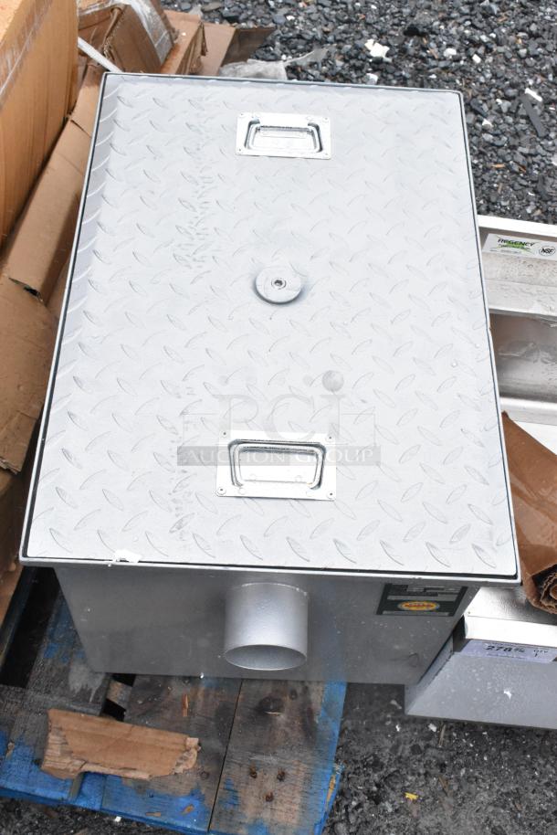 BRAND NEW SCRATCH AND DENT! Regency 600GT20 40 lb. 20 GPM Grease Trap with 3" Non-Threaded Connections - Image 5 of 7
