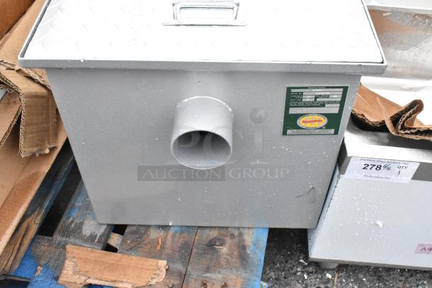 BRAND NEW SCRATCH AND DENT! Regency 600GT20 40 lb. 20 GPM Grease Trap with 3" Non-Threaded Connections - Image 6 of 7
