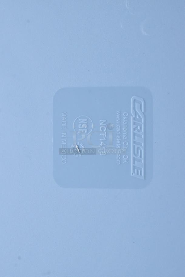 BRAND NEW SCRATCH AND DENT! Box of 12 Carlisle CT141859 Cafe 14" x 18" Slate Blue Standard Plastic Fast Food Tray - 12/Case - Image 6 of 7