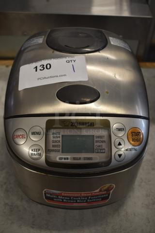 Zojirushi NS-TSC10 Metal Countertop Rice Cooker Warmer. 120 Volts, 1 Phase.